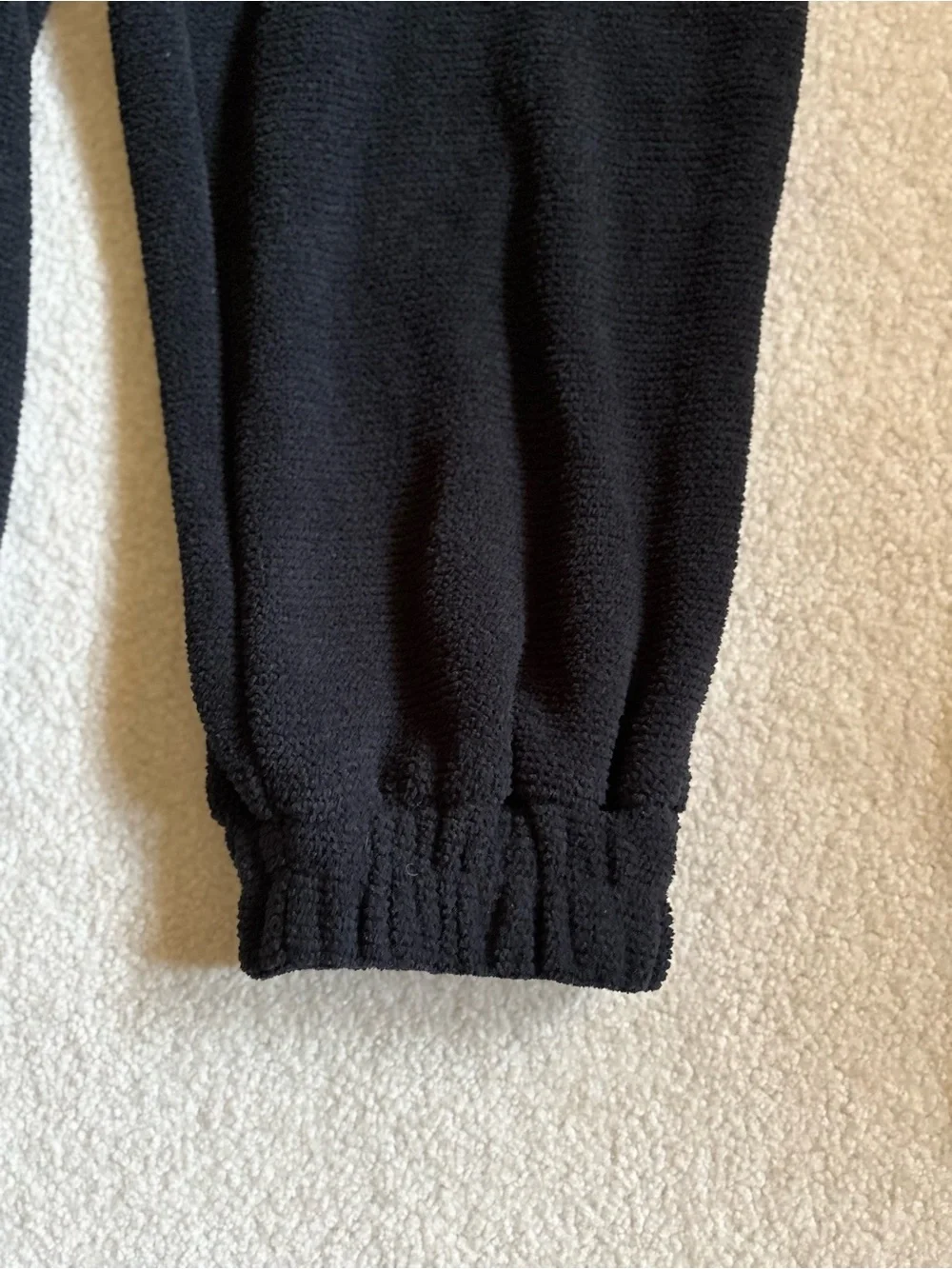 NWOT FREE PEOPLE CHENILLE ONESIE JUMPSUIT SIZE M BLACK
